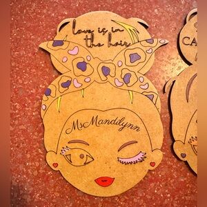 Handmade Wood Scrunchie Holder Gift buyer’s choice pick one 6.5”x4”